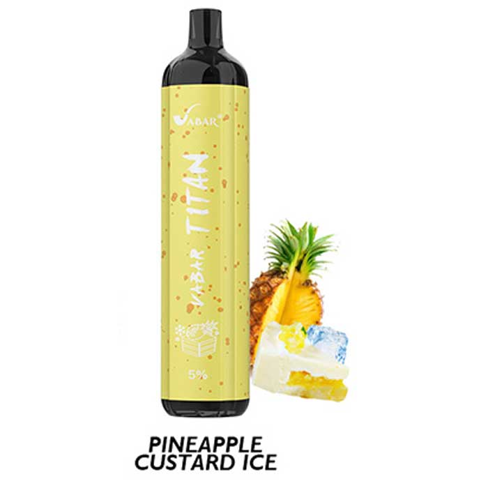 Pineapple Custard Ice Vabar TITAN Disposable Vape - 5000 Puffs - Vapors UAE